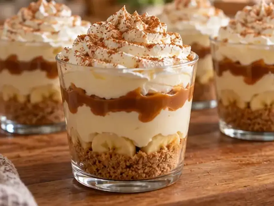 Sobremesa banoffee no copo