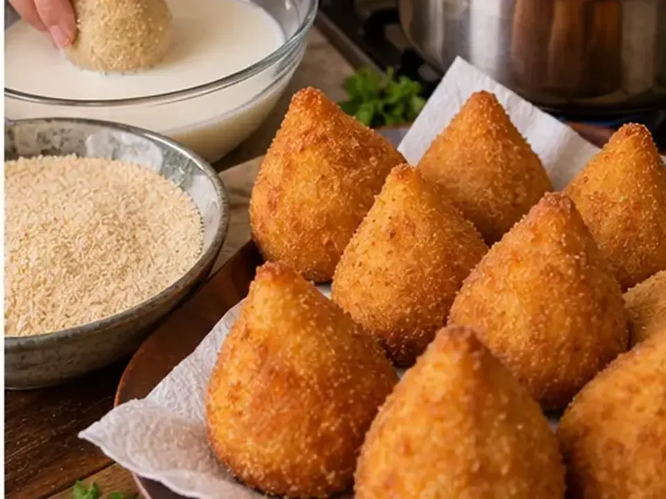 Coxinhas de mandioca